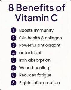 8 Benefits of Vitamin C