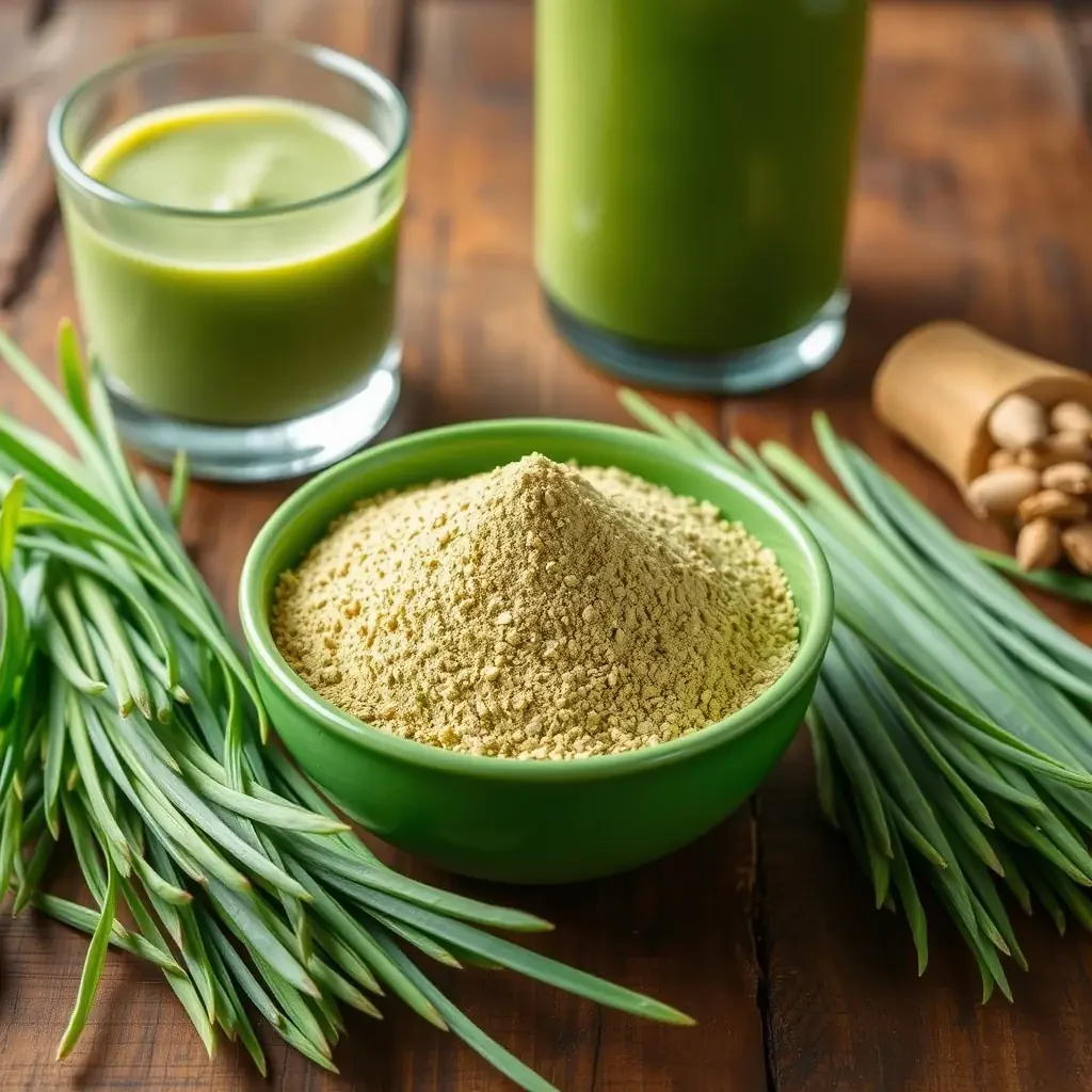 wheatgrass powder supports detox,gut health and alkalinity superfood